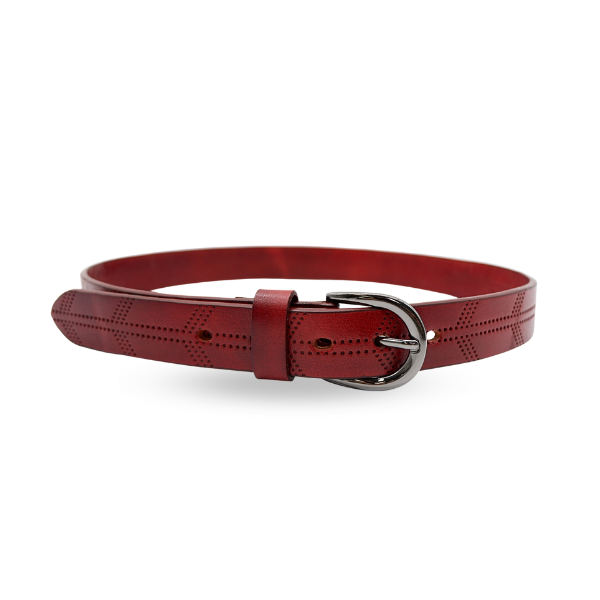 Burgundy belt womens best sale