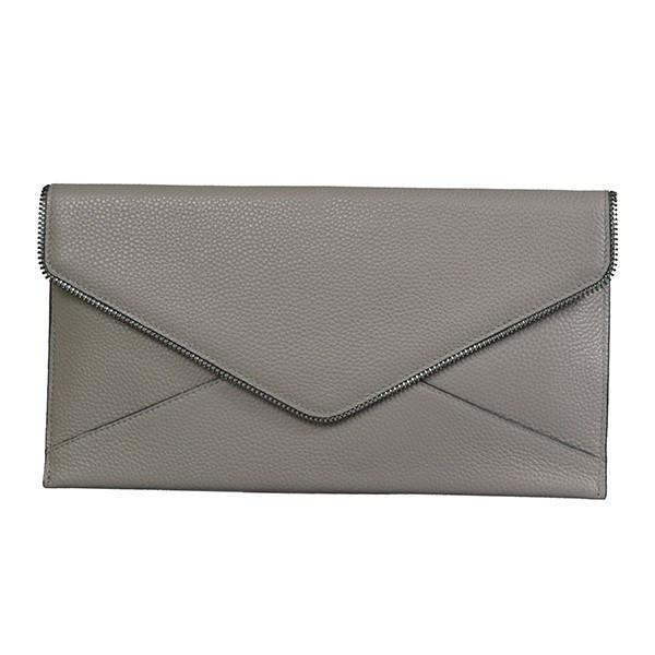 Grey deals clutch bag