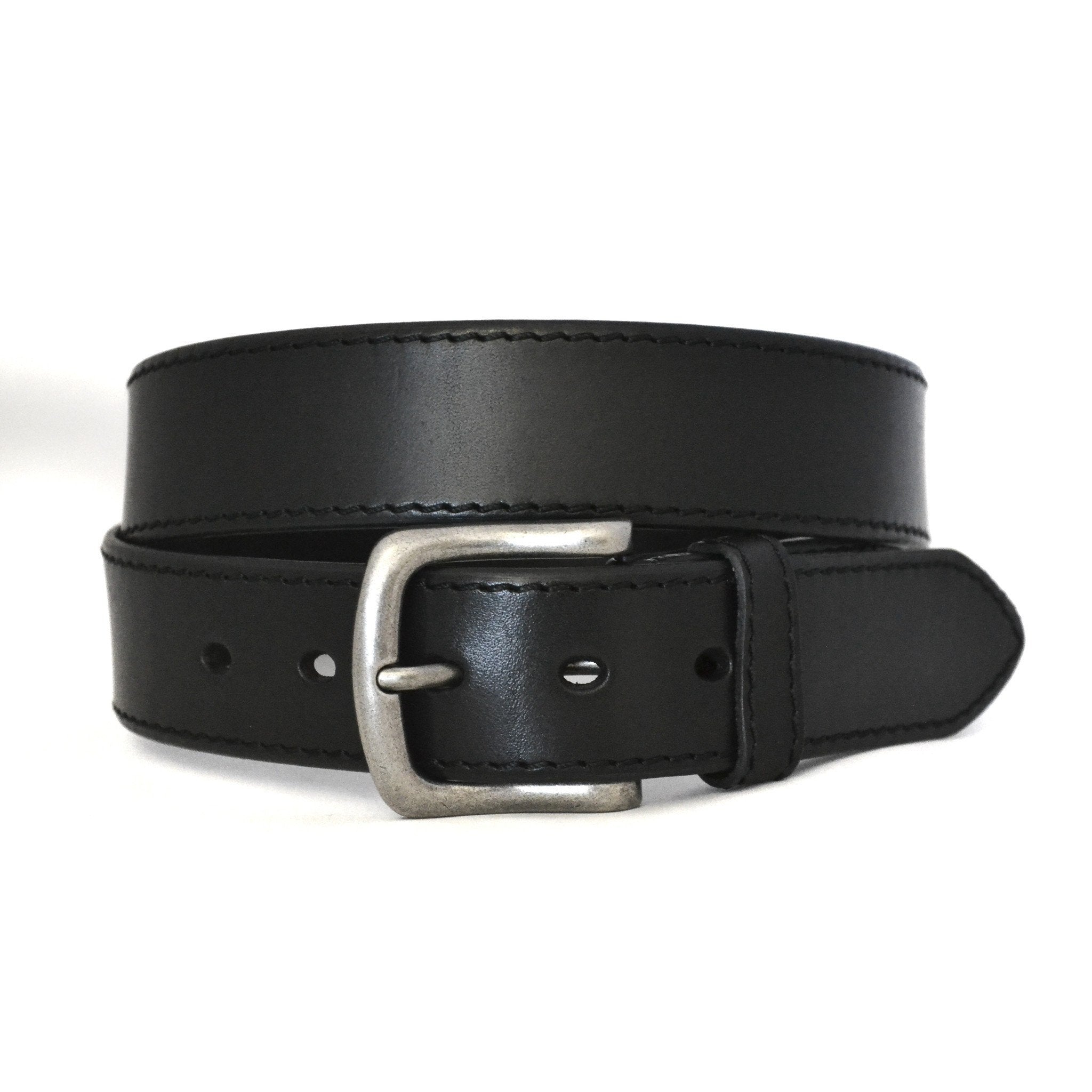 Derby - Mens Black Genuine Leather Belt – The Fitting Belt Company