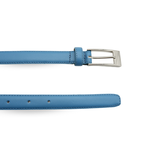 DEANEEN - Womens Blue Azure Genuine Leather Belt