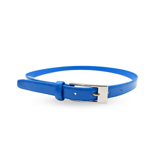 LACEY - Womens Blue Genuine Leather Belt