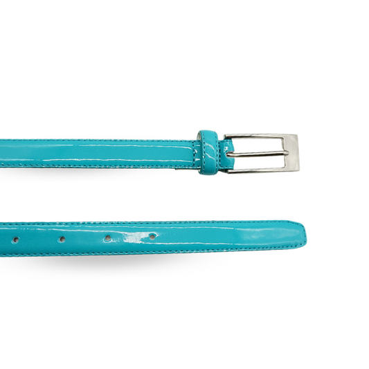 LACEY - Womens Aqua Genuine Leather Belt