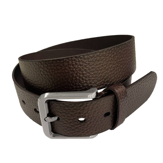 JEREMY - Men's Dark Brown Genuine Leather Belt