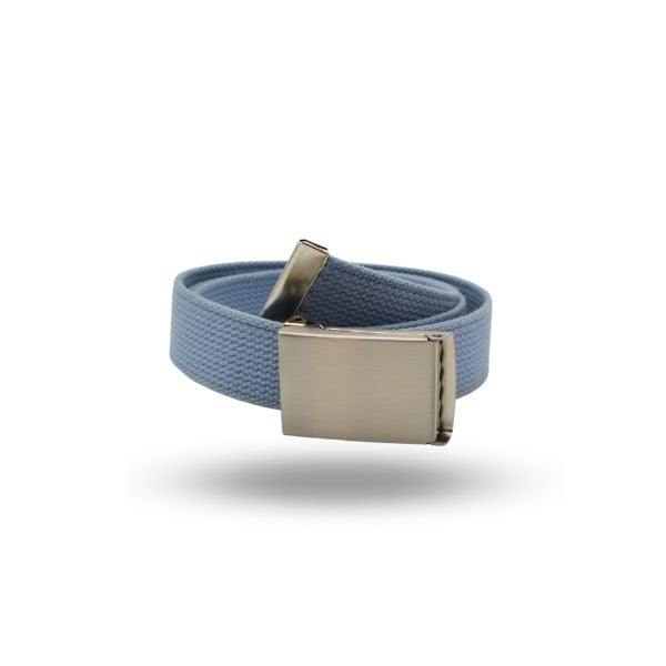 Summer Canva Belt with Silver Buckle