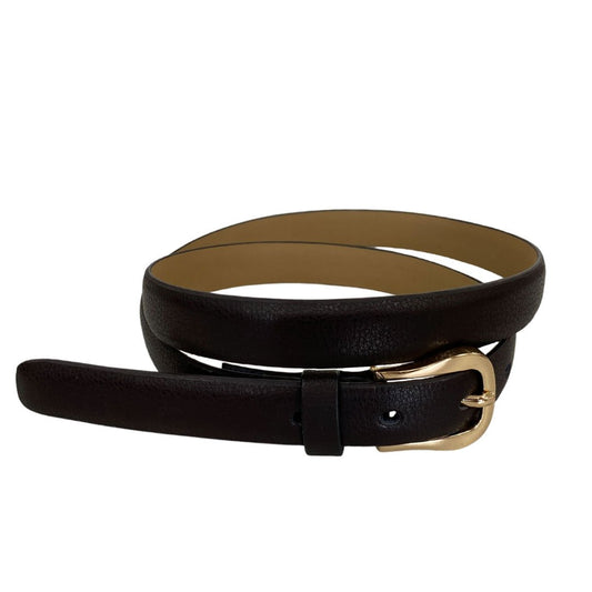 KIAH - Women's Chocolate Genuine Leather Belt  2