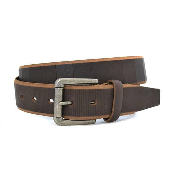 AARON - Mens Brown Genuine Leather Belt – The Fitting Belt Company