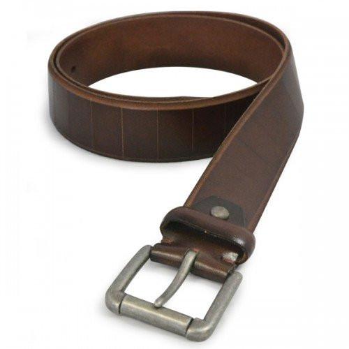 AARON - Mens Brown Genuine Leather Belt  - Belt N Bags