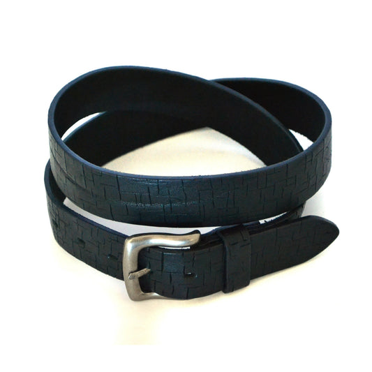 AXEL - Mens Black Genuine Leather Belt  - Belt N Bags