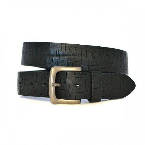 AXEL - Mens Black Genuine Leather Belt  - Belt N Bags