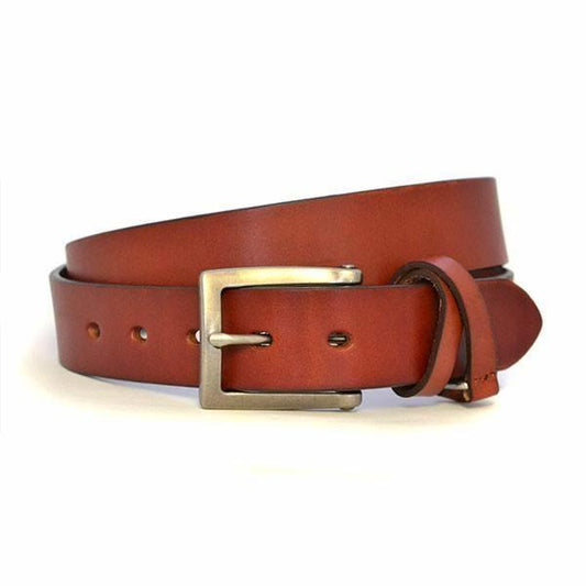 BENARD - Mens Brown Genuine Leather Belt  - Belt N Bags