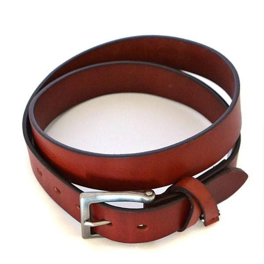 BENARD - Mens Brown Genuine Leather Belt  - Belt N Bags