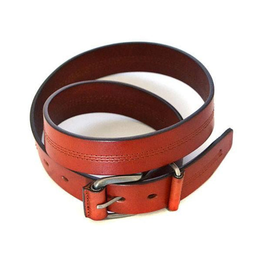 BENJI - Mens Brown Genuine Leather Belt  - Belt N Bags