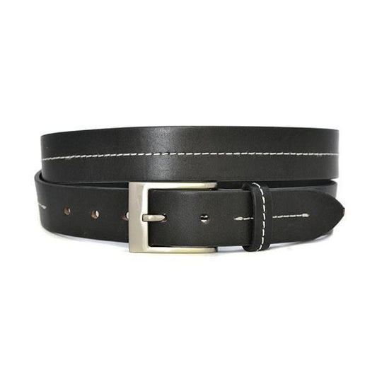 BRIAN - Mens Black Genuine Leather Belt  - Belt N Bags