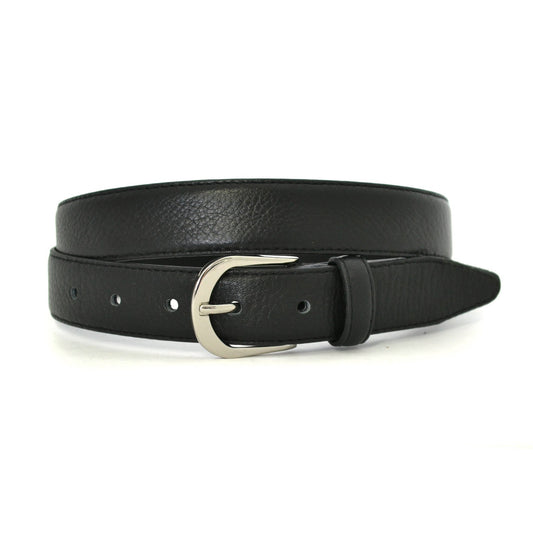 CARLOS - Mens Black Genuine Leather Belt  - Belt N Bags