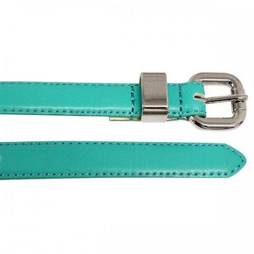 CARINA - Womens Turquoise Genuine Leather Belt  - Belt N Bags