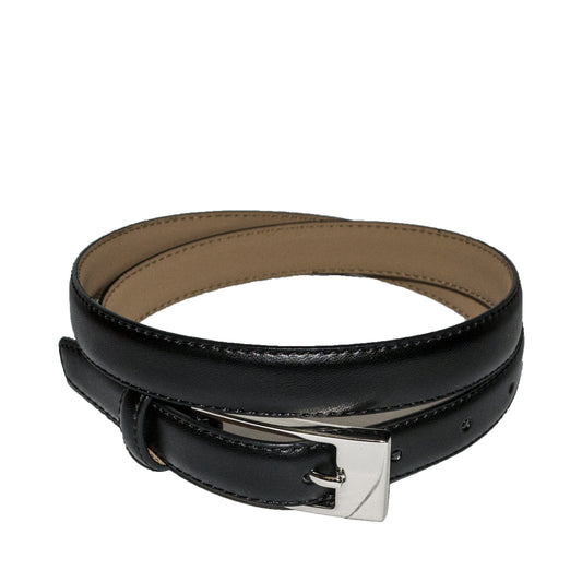 DEANEEN - Womens Black Genuine Leather Belt  - Belt N Bags