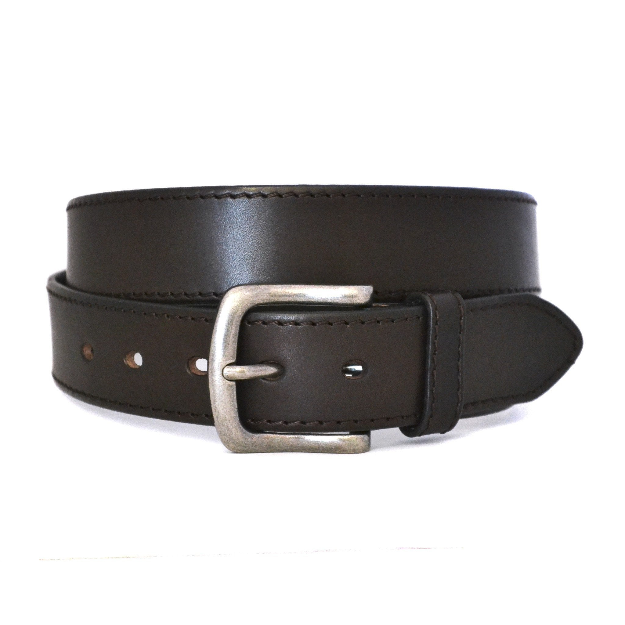 DERBY - Mens Brown Genuine Leather Belt – The Fitting Belt Company