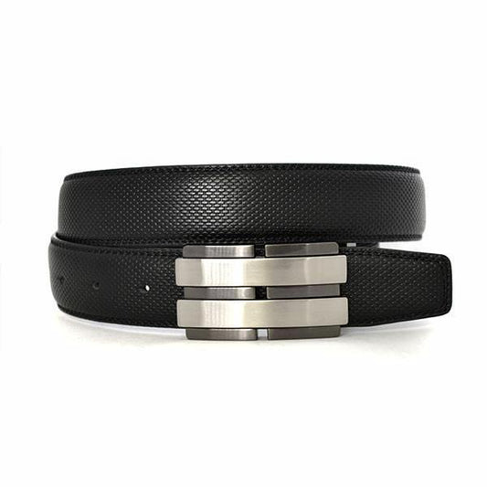 ELLIOT - Mens Black Reversible Leather Belt  - Belt N Bags