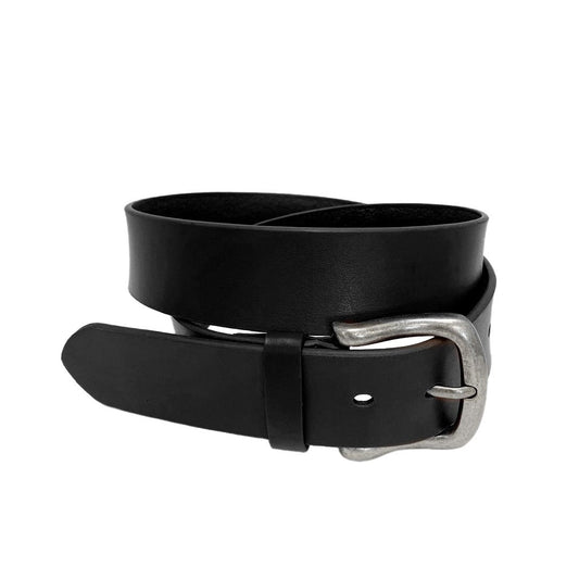 JACOB - Men's Black Genuine Leather Belt