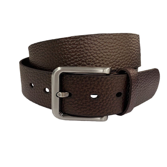 JEREMY - Men's Dark Brown Genuine Leather Belt