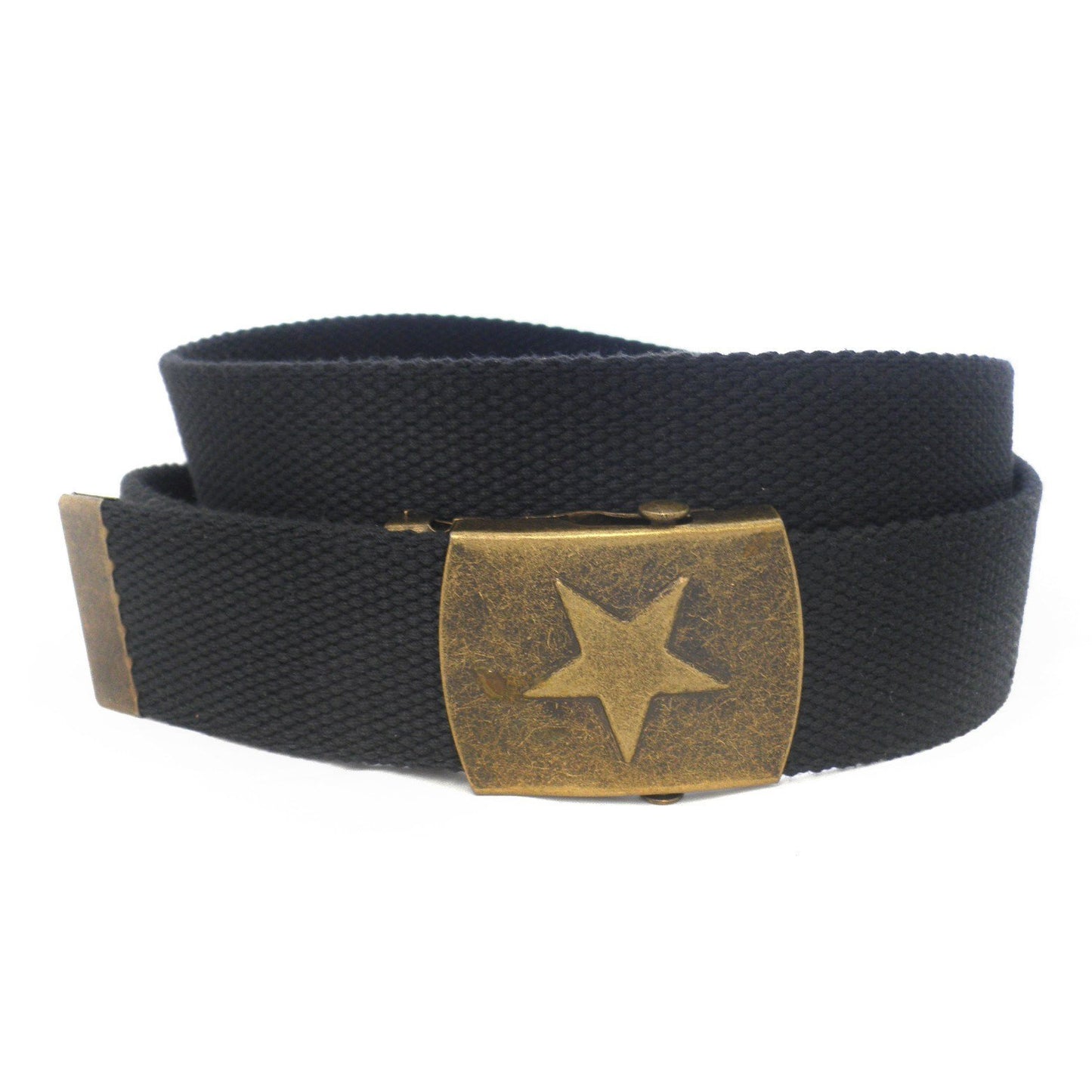 KELSO - Mens Black Webbing Belt - Belt N Bags