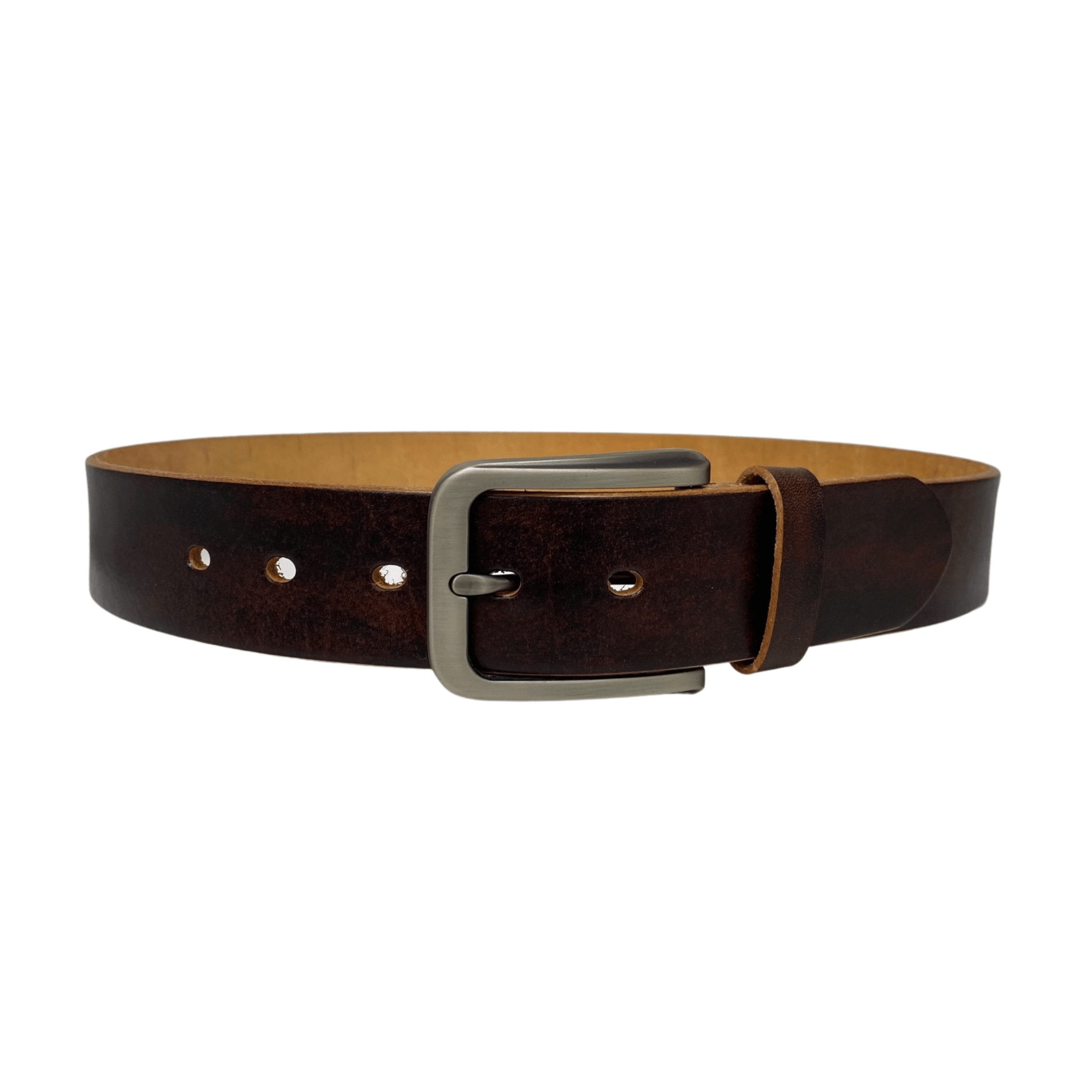 KAI - Men's Brown Genuine Leather Belt – The Fitting Belt Company