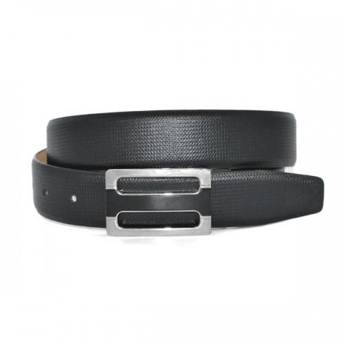 LOURD - Mens Black Leather Belt - BeltNBags