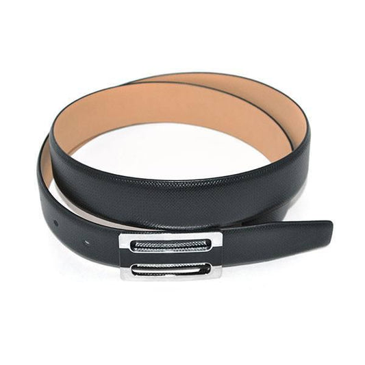 LOURD - Mens Black Leather Belt - BeltNBags