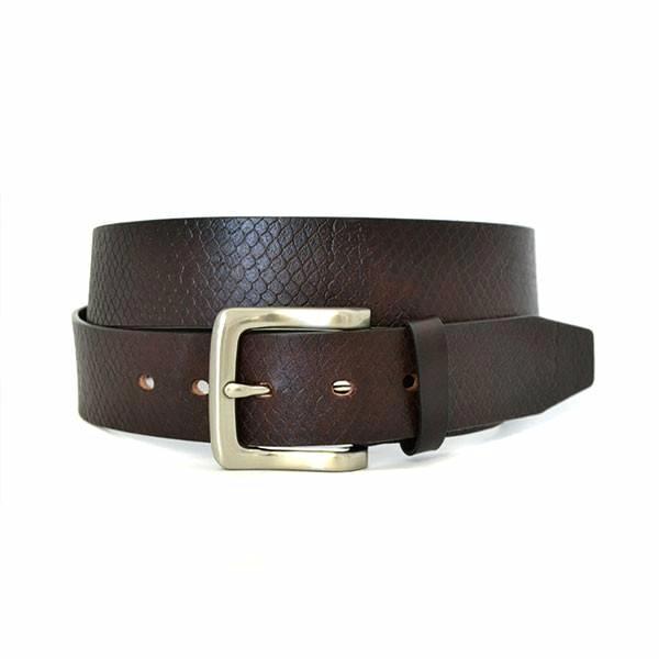 MANLY - Mens Brown Leather Belt - BeltNBags