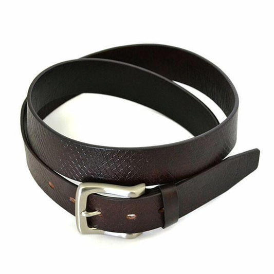 MANLY - Mens Brown Leather Belt - BeltNBags