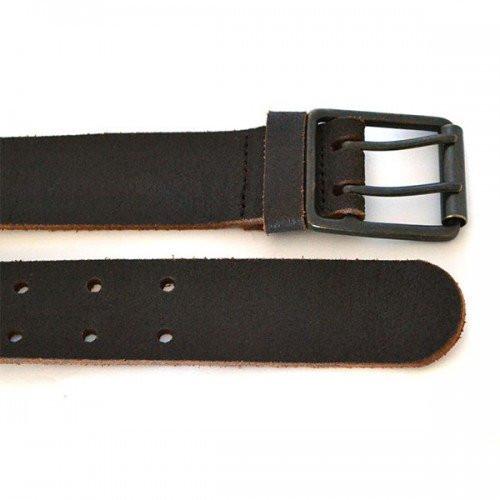 MARCELLO - Mens Brown Suede Leather Belt - BeltNBags