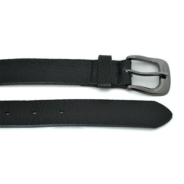 MYLES - Mens Black Leather Dress Belt – The Fitting Belt Company