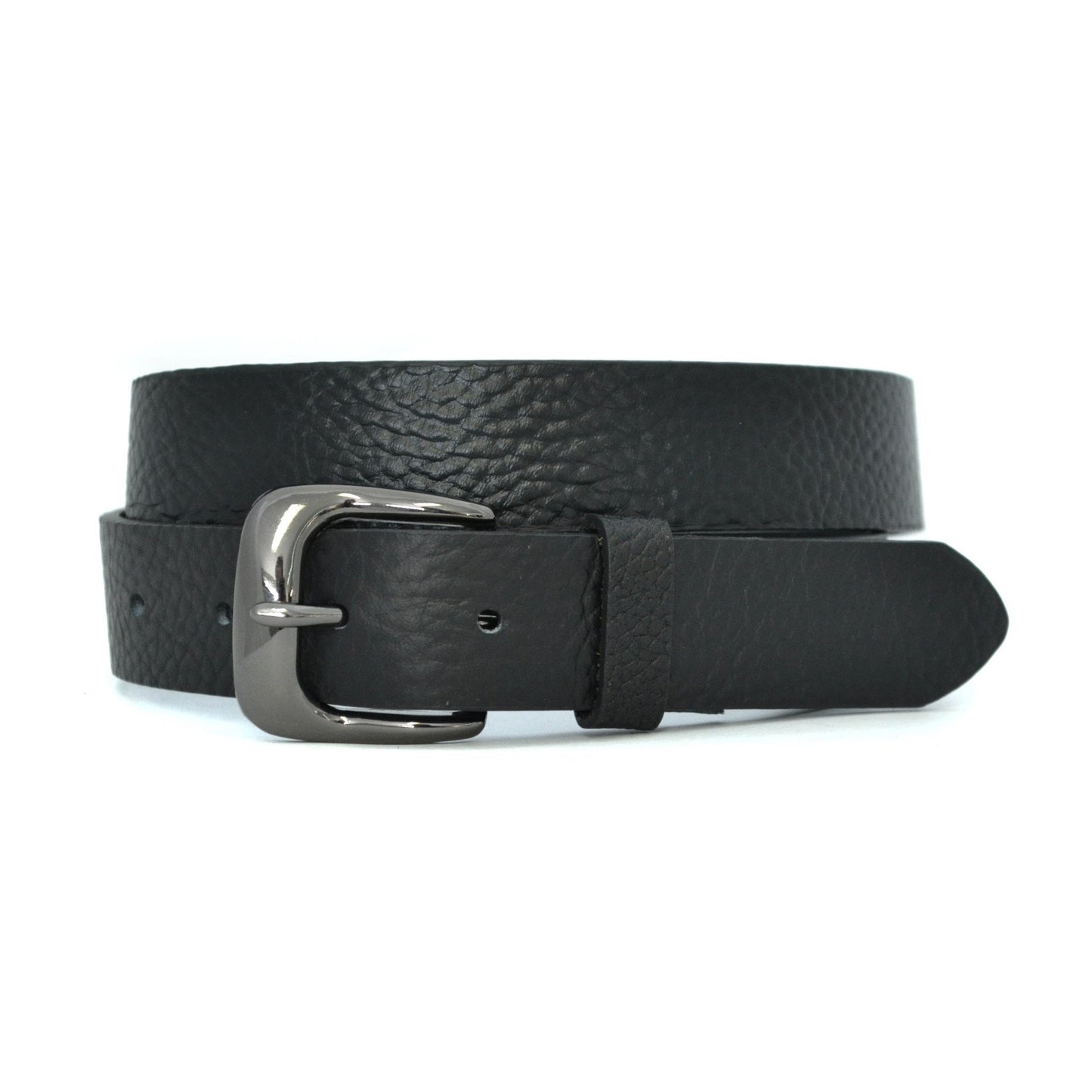 MYLES - Mens Black Leather Dress Belt – The Fitting Belt Company