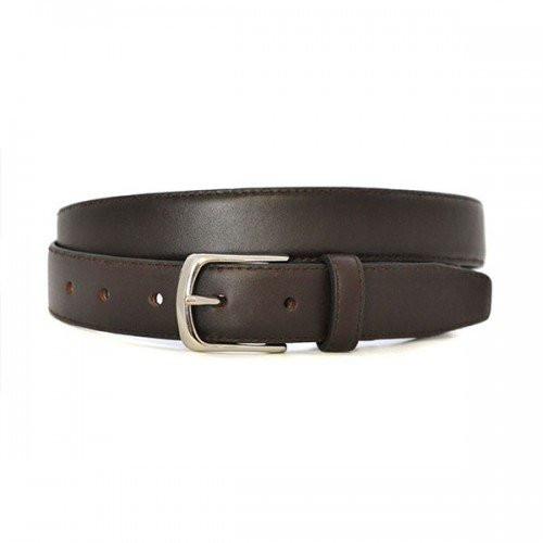 MARVIN - Mens Brown Leather Dress Belt - BeltNBags