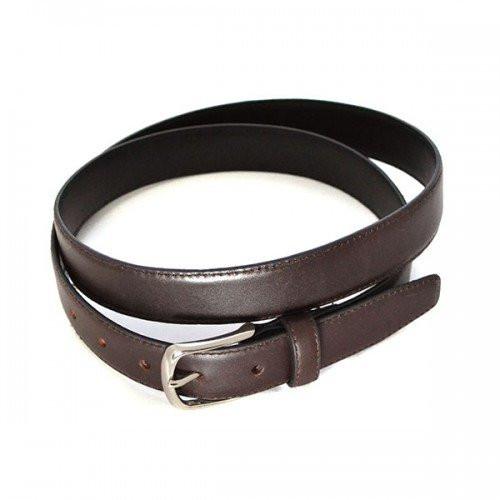 MARVIN - Mens Brown Leather Dress Belt - BeltNBags