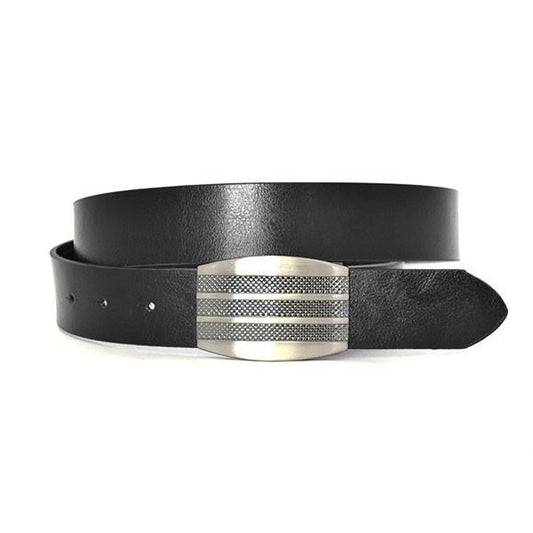 SAEGER - Mens Black Leather Reversible Belt - BeltNBags