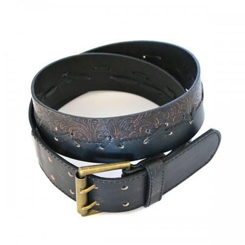 TOBIAS - Mens Brown Leather Belt - BeltNBags