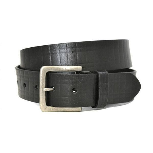 VALIANT - Mens Black Leather Belt - BeltNBags