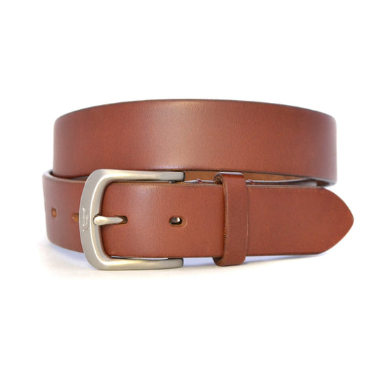 WARD - Mens Brown Tan Leather Belt - BeltNBags