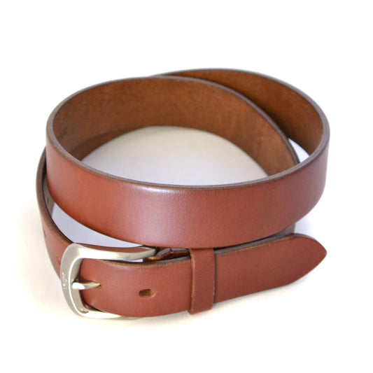 WARD - Mens Brown Tan Leather Belt - BeltNBags