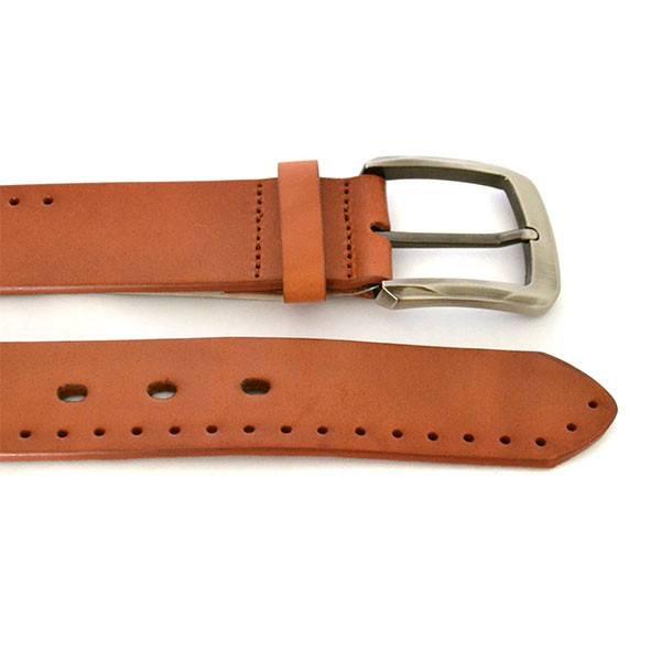 YASHA - Mens Tan Genuine Leather Belt - BeltNBags