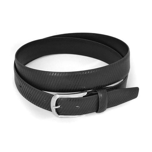 ZACK - Mens Black Leather Belt - BeltNBags