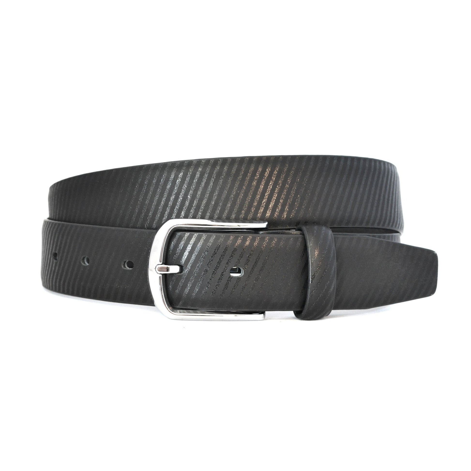 ZACK - Mens Black Leather Belt – The Fitting Belt Company