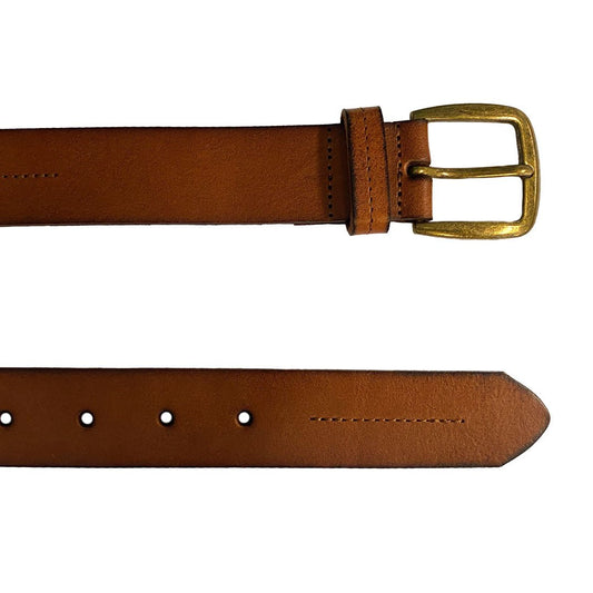 ANDREW - Mens Tan Genuine Leather Belt  - Belt N Bags