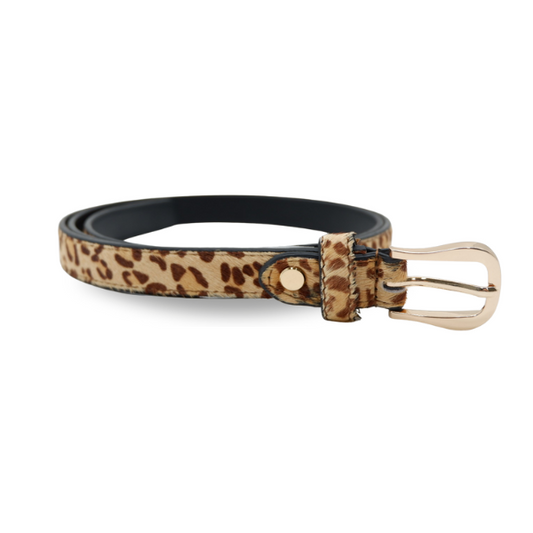 Maggie Leopard Print Belt