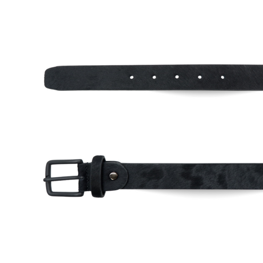 Molly Women's Black Fur Belt