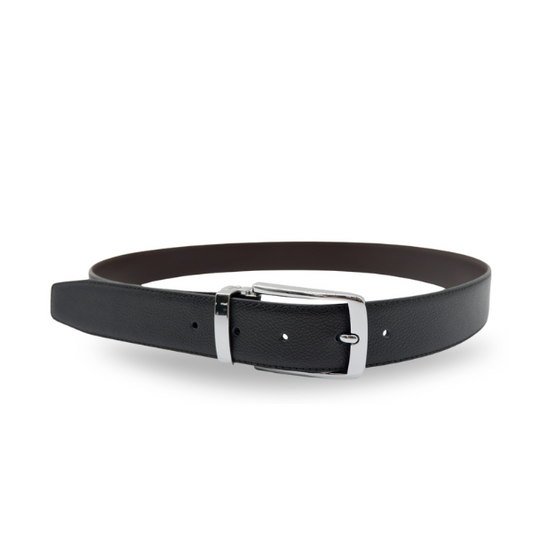 Romeo - Men's Reversible belt Black/Chocolate